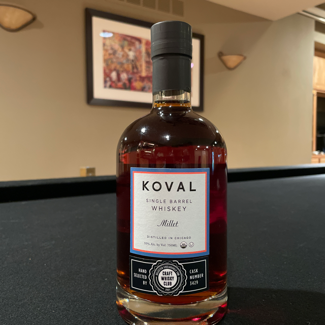 Koval Single Barrel Whiskey Millet