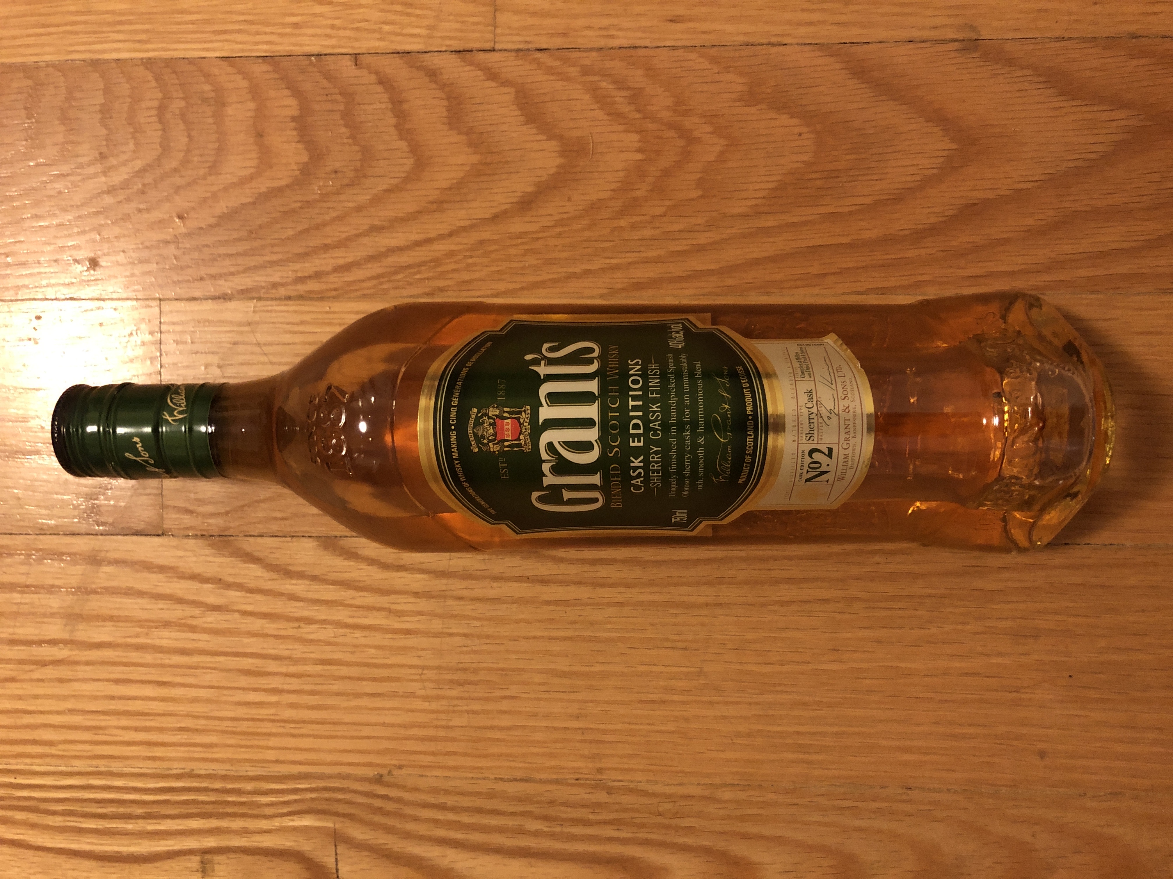 Grant's blended Scotch whiskey cask editions Sherry cask finish