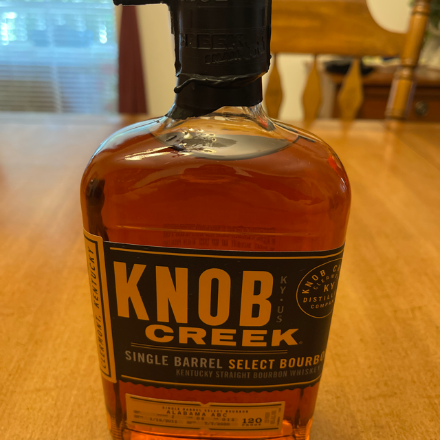 Knob Creek Single Barrel Select Bourbon Alabama ABC