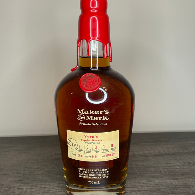 Maker's Mark - Private Selection (Vern's, Topeka, Kansas, Mar 2021)