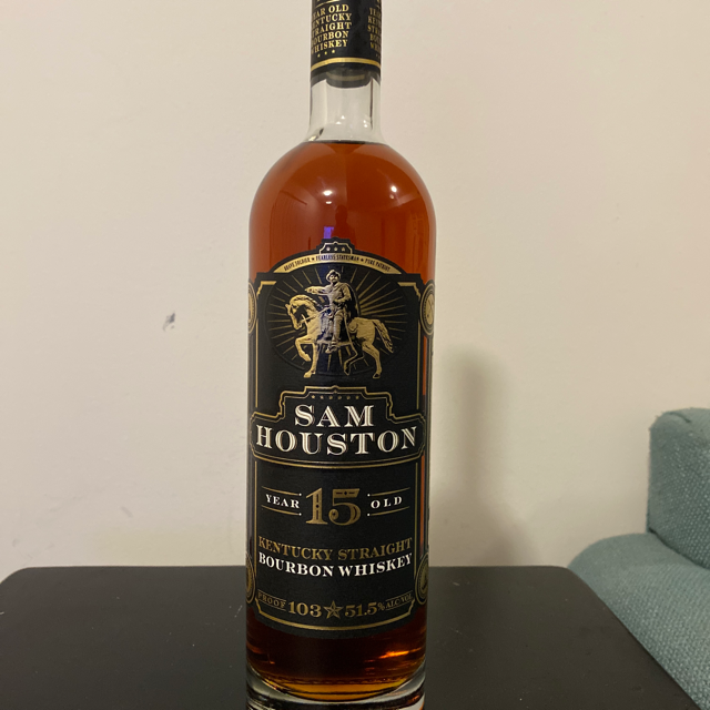 Sam Houston 15 Year Kentucky Straight Bourbon Batch MD-2 (Release No. 7 2021)