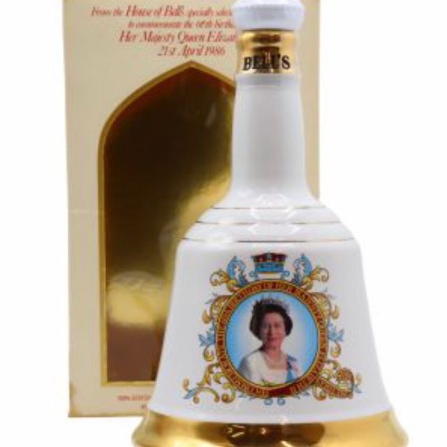 BELL'S DECANTER 60th BIRTHDAY QUEEN ELIZABETH II WHISKY