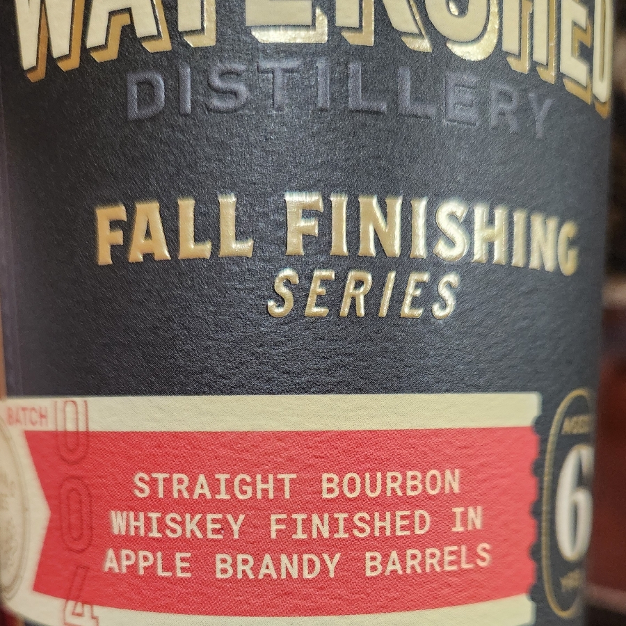 Watershed Barrel Strength Bourbon Finished in Apple Brandy Barrels Fall Finishing Series