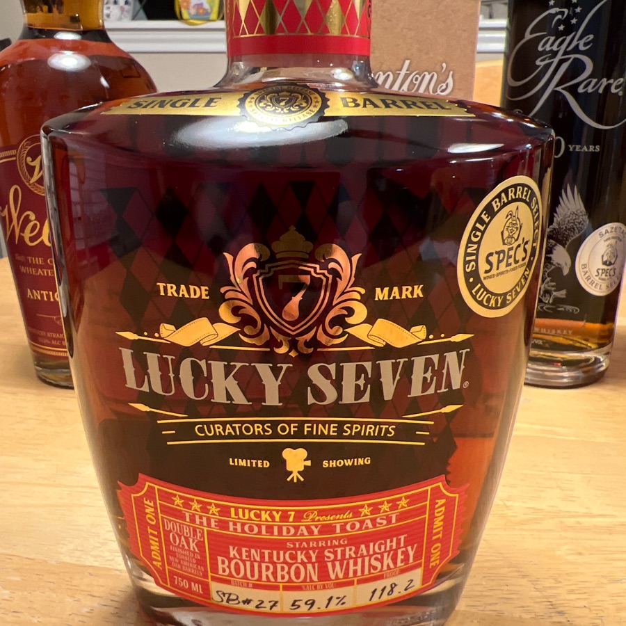 Lucky Seven The Holiday Toast SB # 27 (Spec's Single Barrel Select)