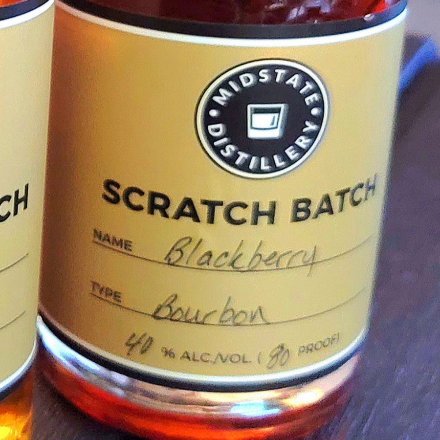 Midstate Distillery Scratch Batch Blackberry Bourbon