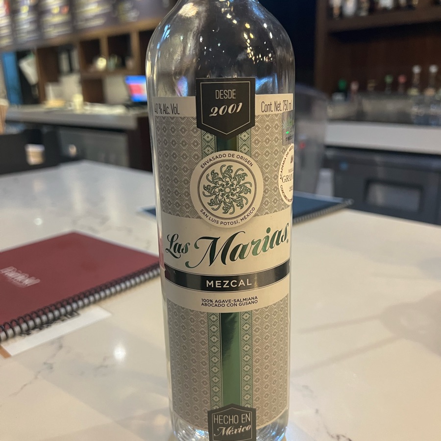 Mezcal Las Marias Blanco Con Gusano