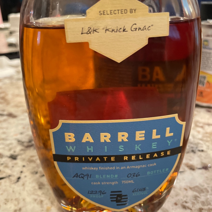 Barrell Private Release finished in Armagnac Cask