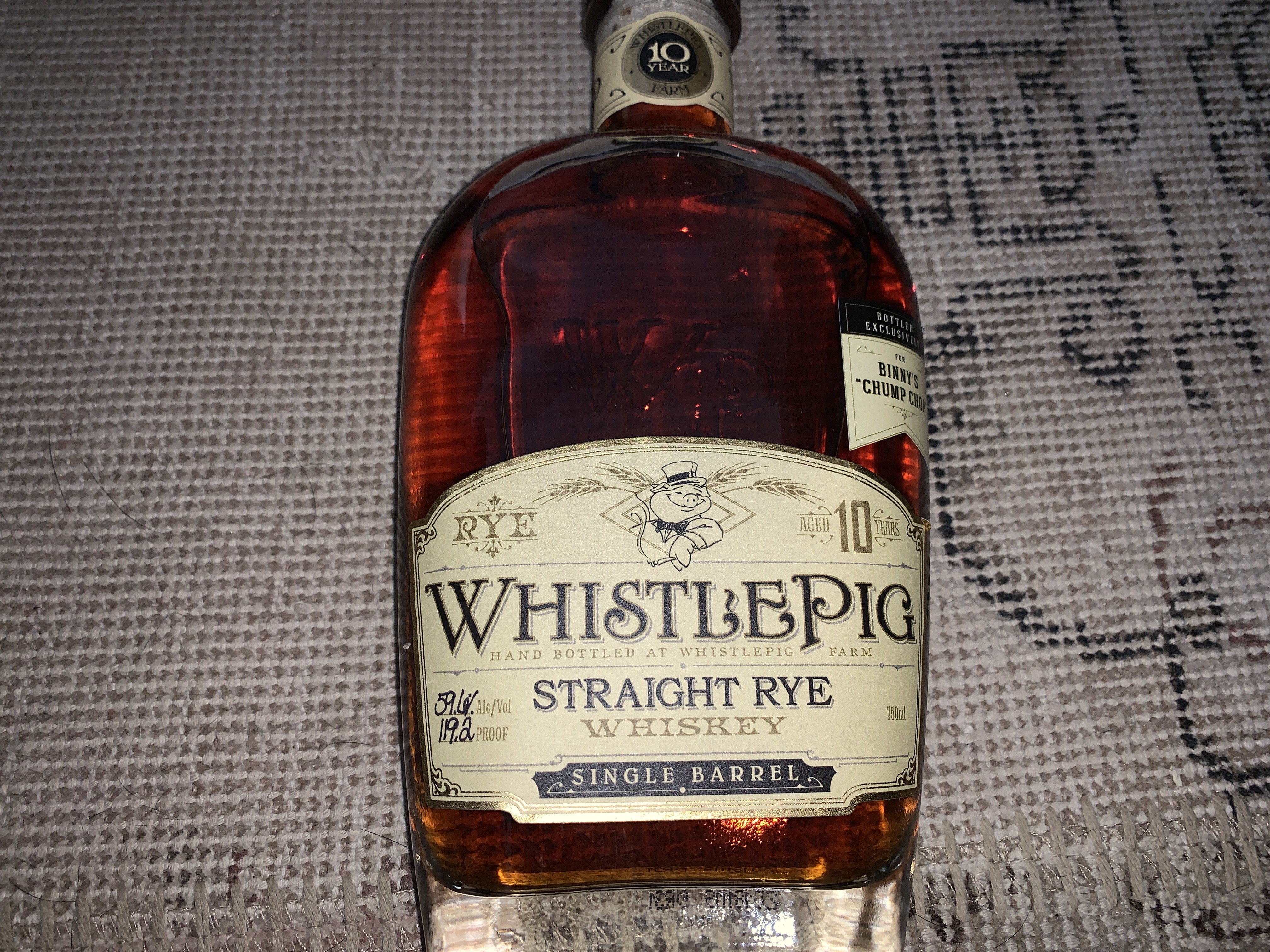 Whistlepig Single Barrel (Binny's "Chump Chop)