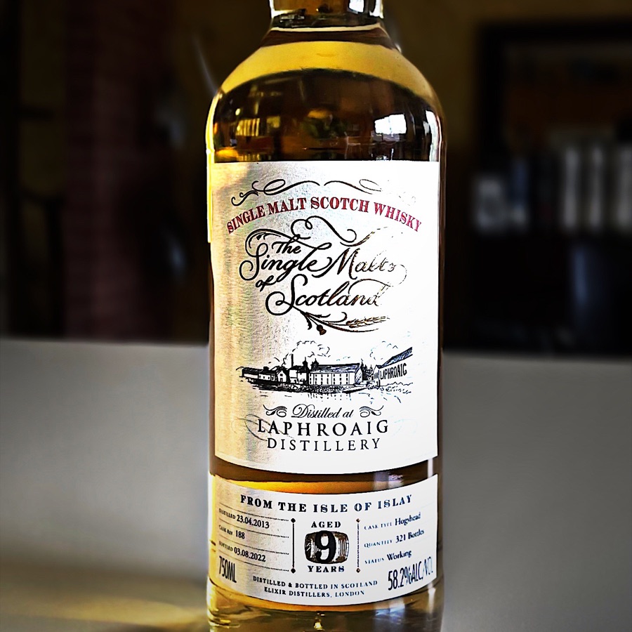 Single Malts of Scotland Laphroaig 9 year old Cask Strength 2013