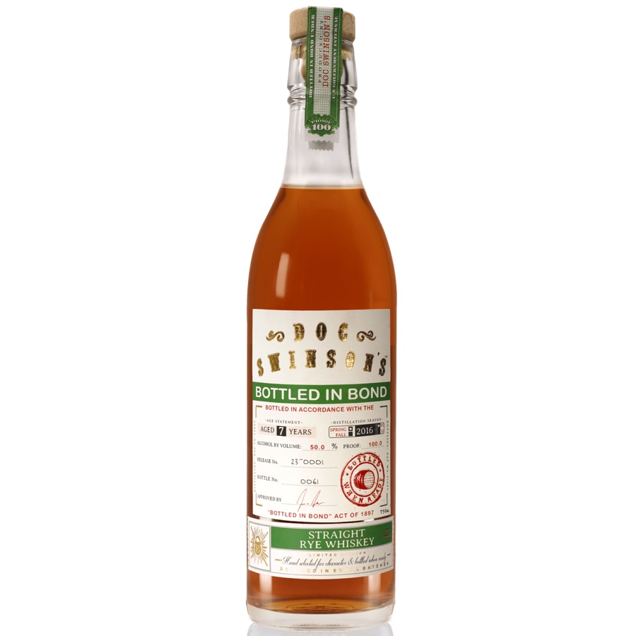 Doc Swinson's Bottled In Bond Straight Rye Whiskey