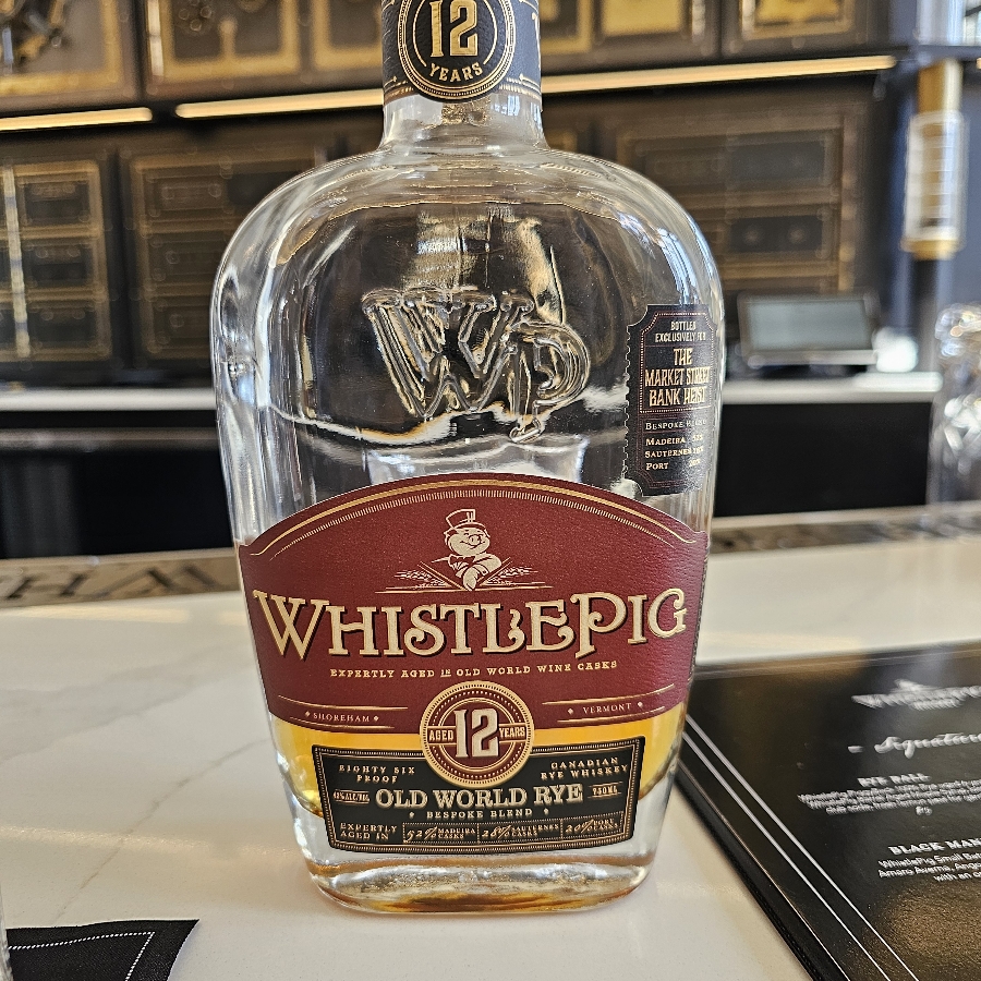 Whistlepig Bespoke Blend Aged 12 years The Market Street Bank Heist