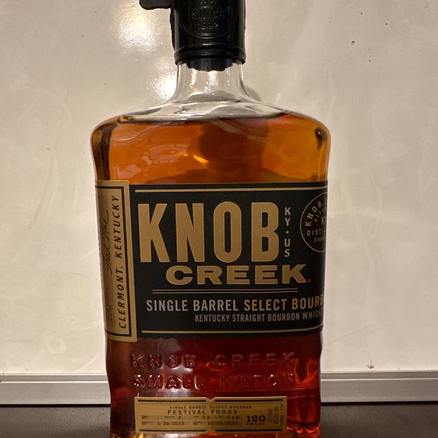 Knob Creek Single Barrel Select Bourbon W-P F-06 R-19