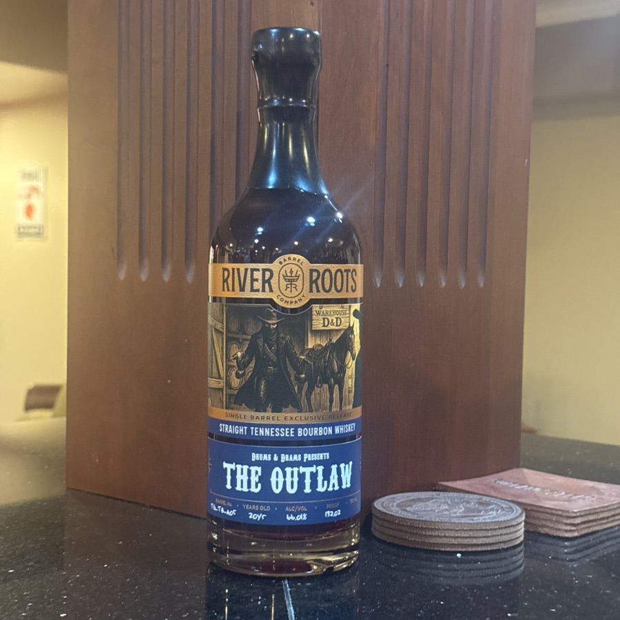 River Roots Straight Tennessee Bourbon Whiskey Barrel No. TG-T8-A05 - Drums & Drams Presents The Outlaw