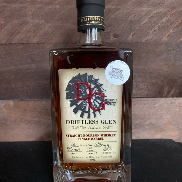 Driftless Glen Single Barrel Cask Strength Straight Bourbon (Doti Liquors)