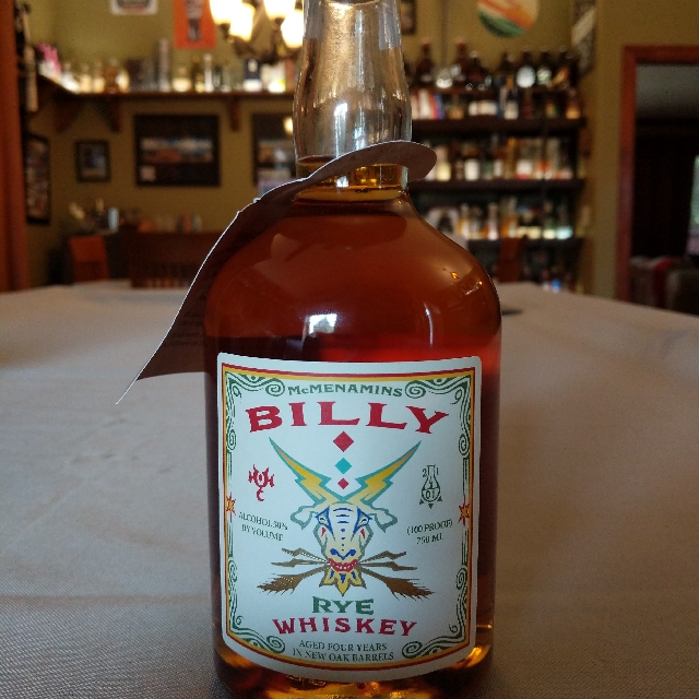 Mcmenimans Billy Rye Whiskey
