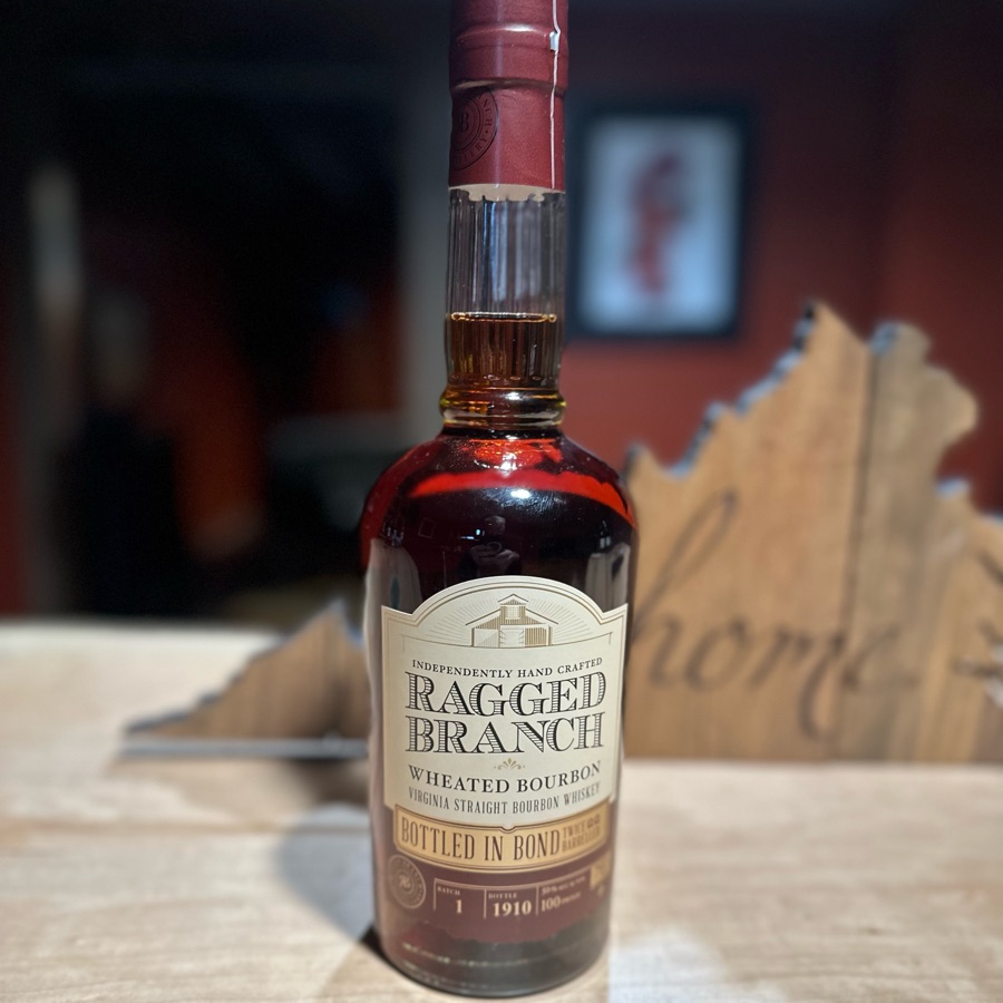 Ragged Branch Wheated Bourbon Twice Barrelled Bottled in Bond