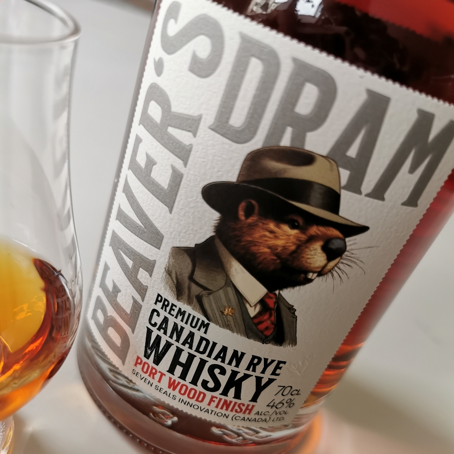 Beaver's Dram Canadian Rye Whisky Port Wood Finish