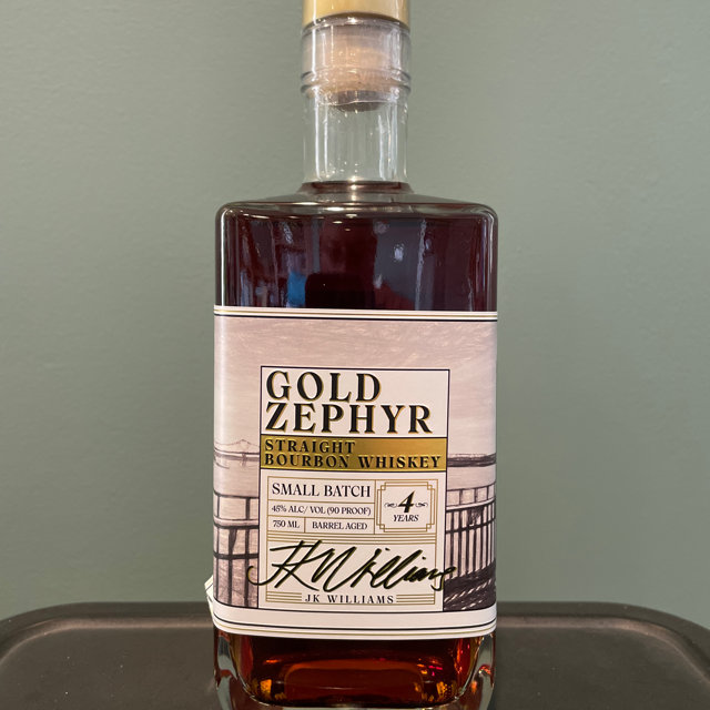 JK Williams Gold Zephyr Straight Bourbon Whiskey
