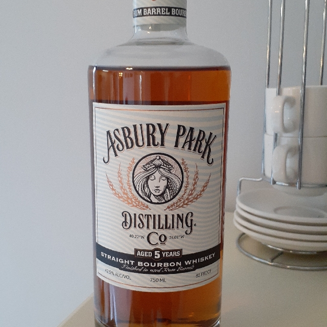 Asbury Park 5 Year Straight Bourbon Whiskey Finished In Used Rum Barrels