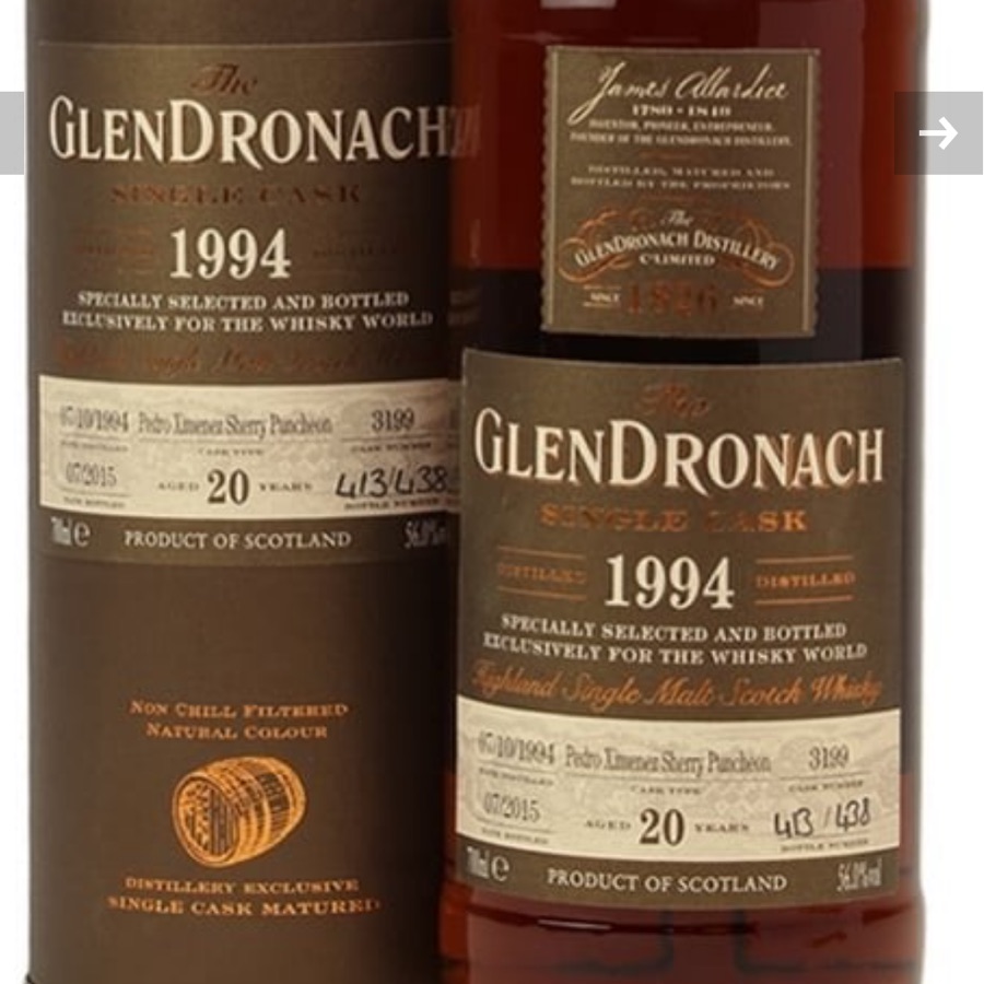 Glendronach 1994 20 Years Cask# 3199 (The Whisky World)