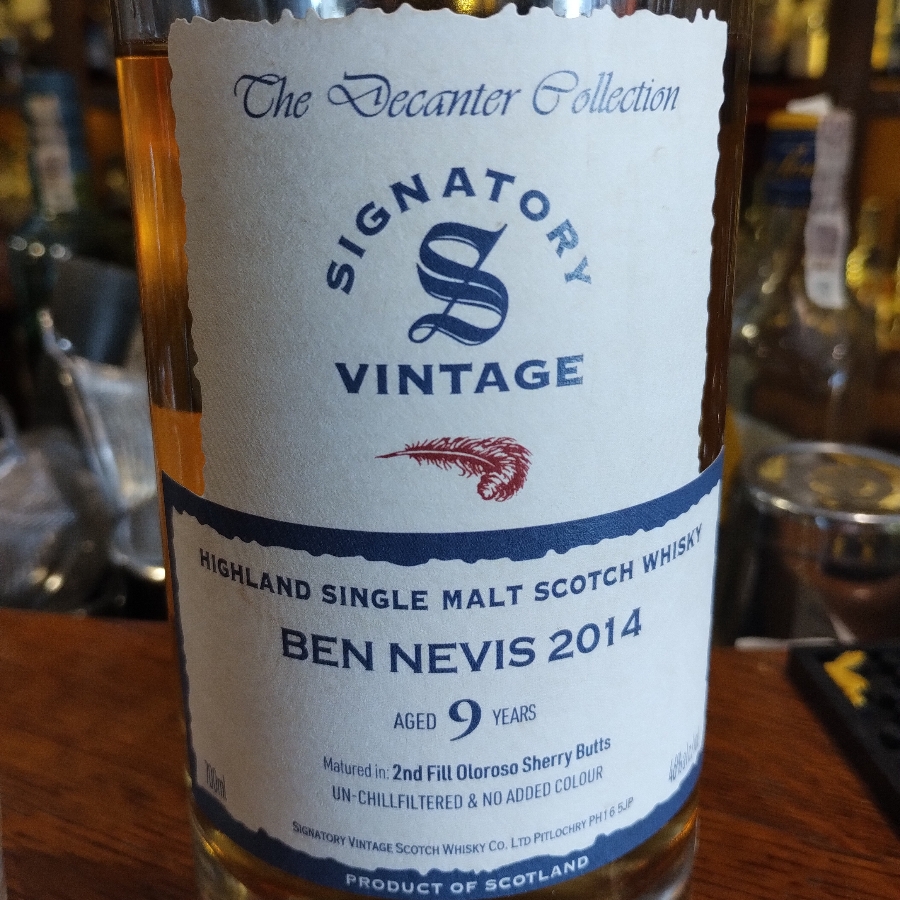 Signatory Vintage Ben Nevis 9 years 2014