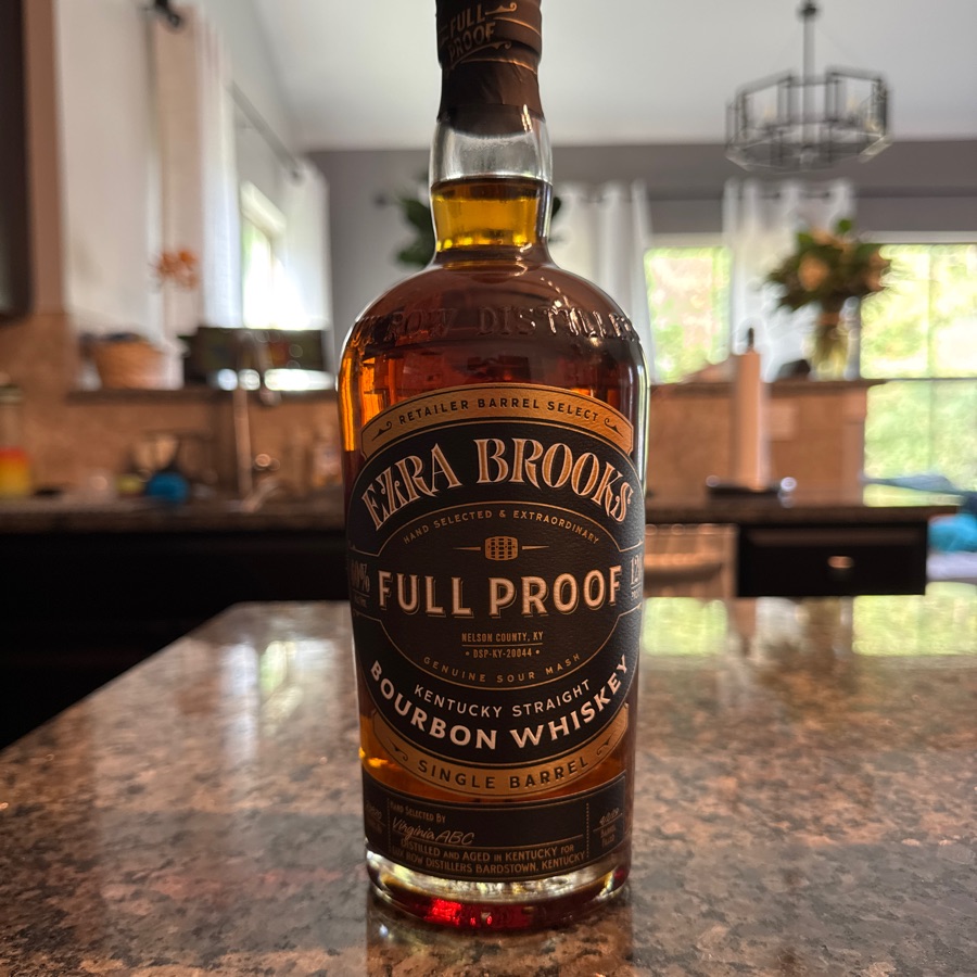 Ezra Brooks Full Proof Single Barrel - VA ABC Barrel Pick