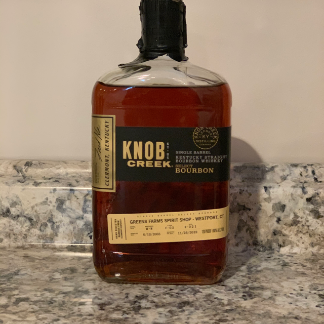 Knob Creek Single Barrel Select Greens Farms Spirit Shop WN F05 R021