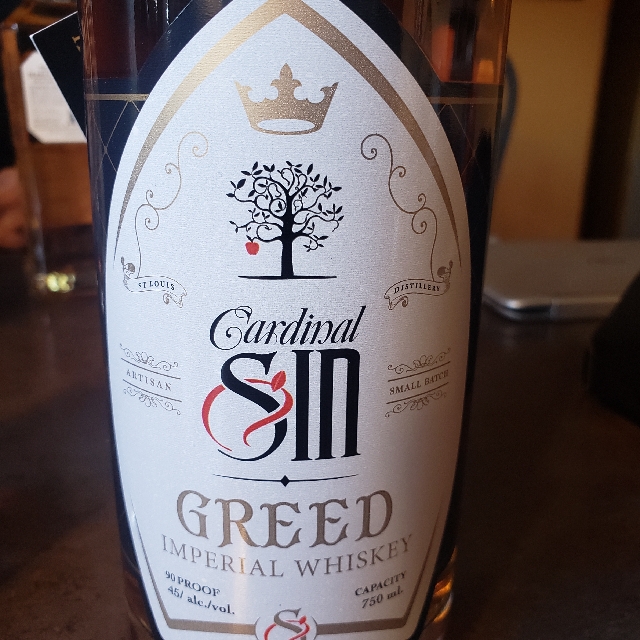 Cardinal Sin Greed Imperial Whiskey