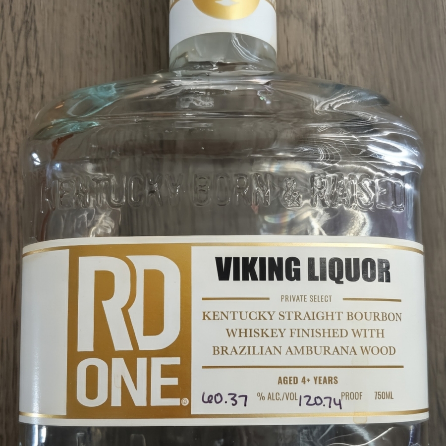 RD ONE Private Select Kentucky Straight Bourbon Whiskey Finished with Brazilian Amburana Wood (Viking Liquor)