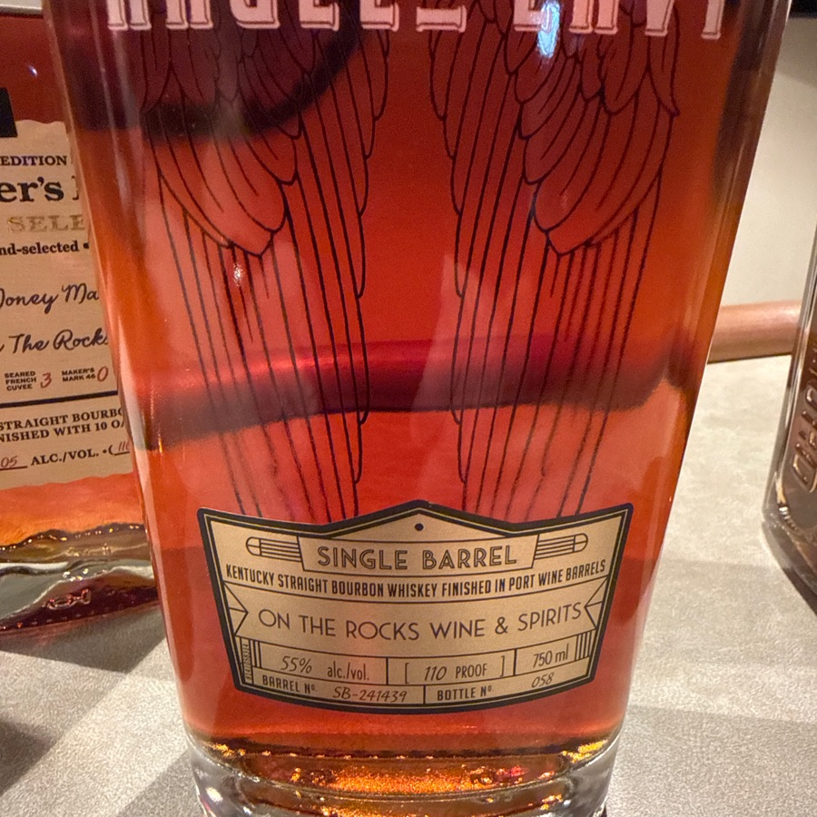 Angels envy Kentucky straight bourbon whiskey finished in Port Wine barrels – single barrel
