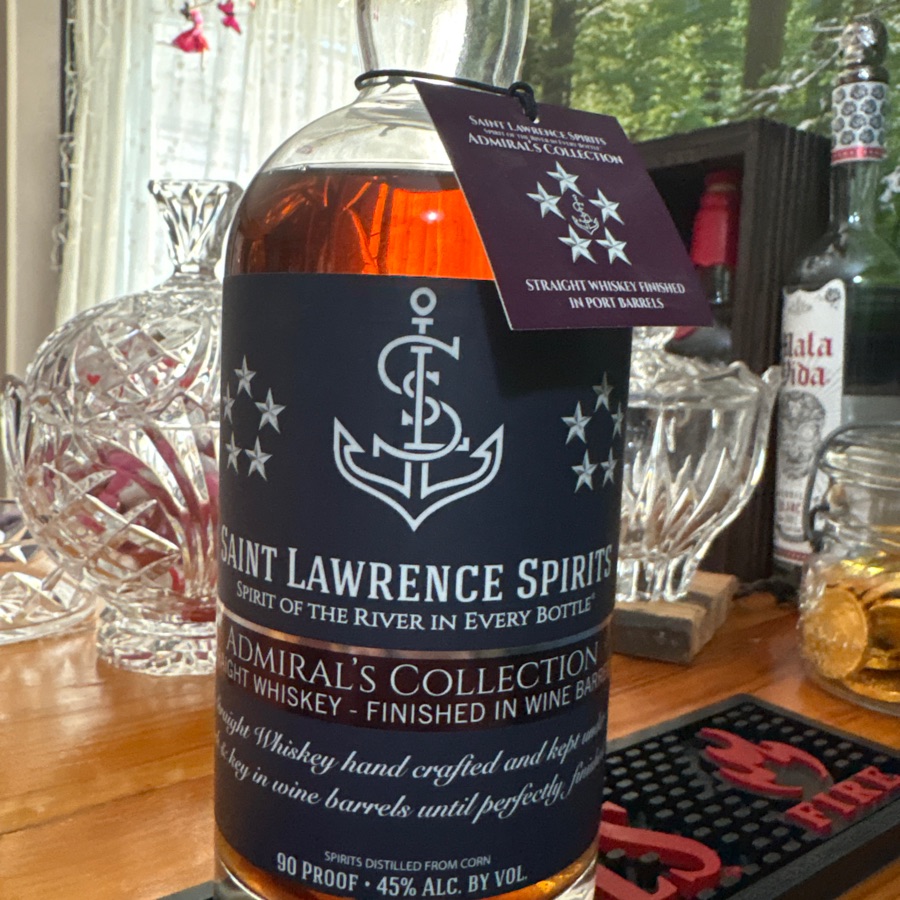 Saint Lawrence Spirits Admiral's Collection finished in wine barrels