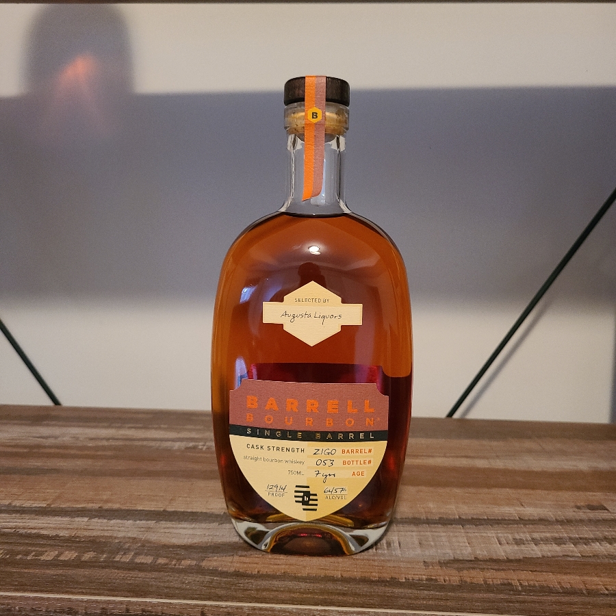 Barrell Single Barrel Cask Strength Bourbon (Augusta Liquors)