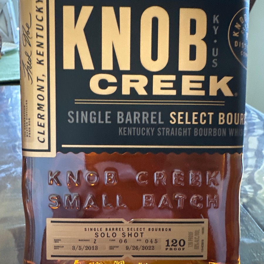 Knob Creek Single Barrel "Solo Shot"