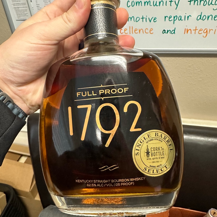 1792 Full Proof (Corn n' Bottle - Barrel 8219)
