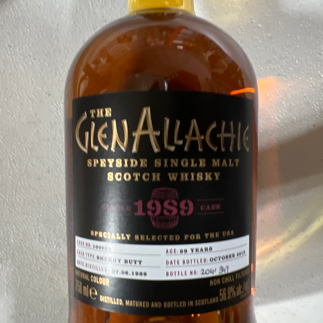 The GlenAllachie 1989 29 Year