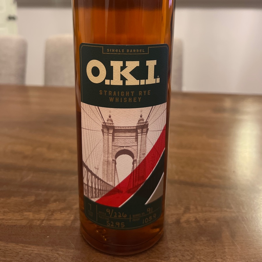 OKI Straight Rye Whiskey