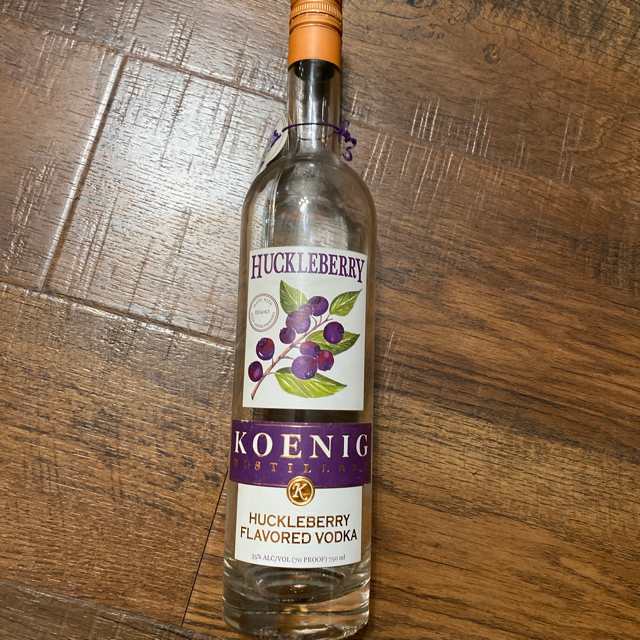 Koenig huckleberry flavored vodka