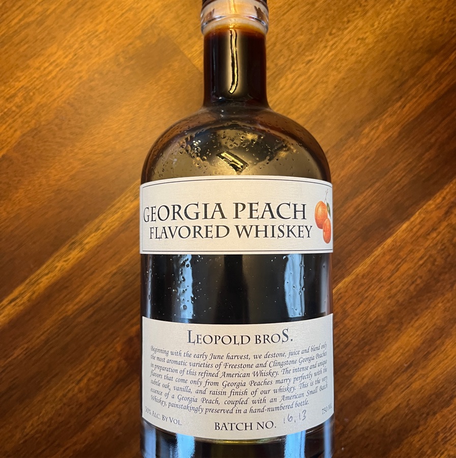 Leopold Bros. Georgia Peach Flavored Whiskey