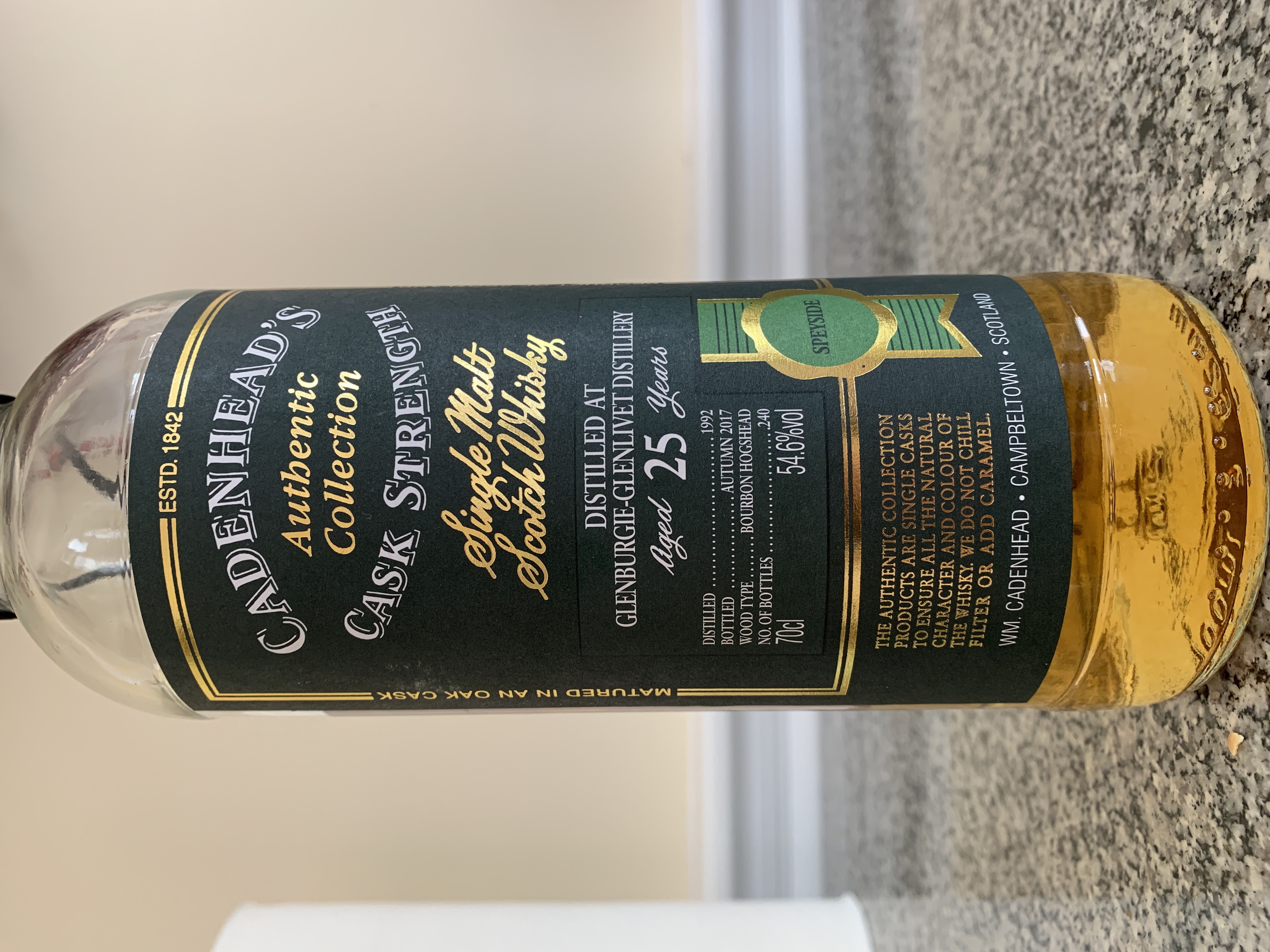 Glenburgie-Glenlivet 1992 25 Year Authentic Collection (Cadenhead's)