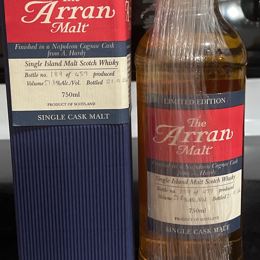 The Arran Malt Limited Edition : Napoleon Cognac Cask 2006