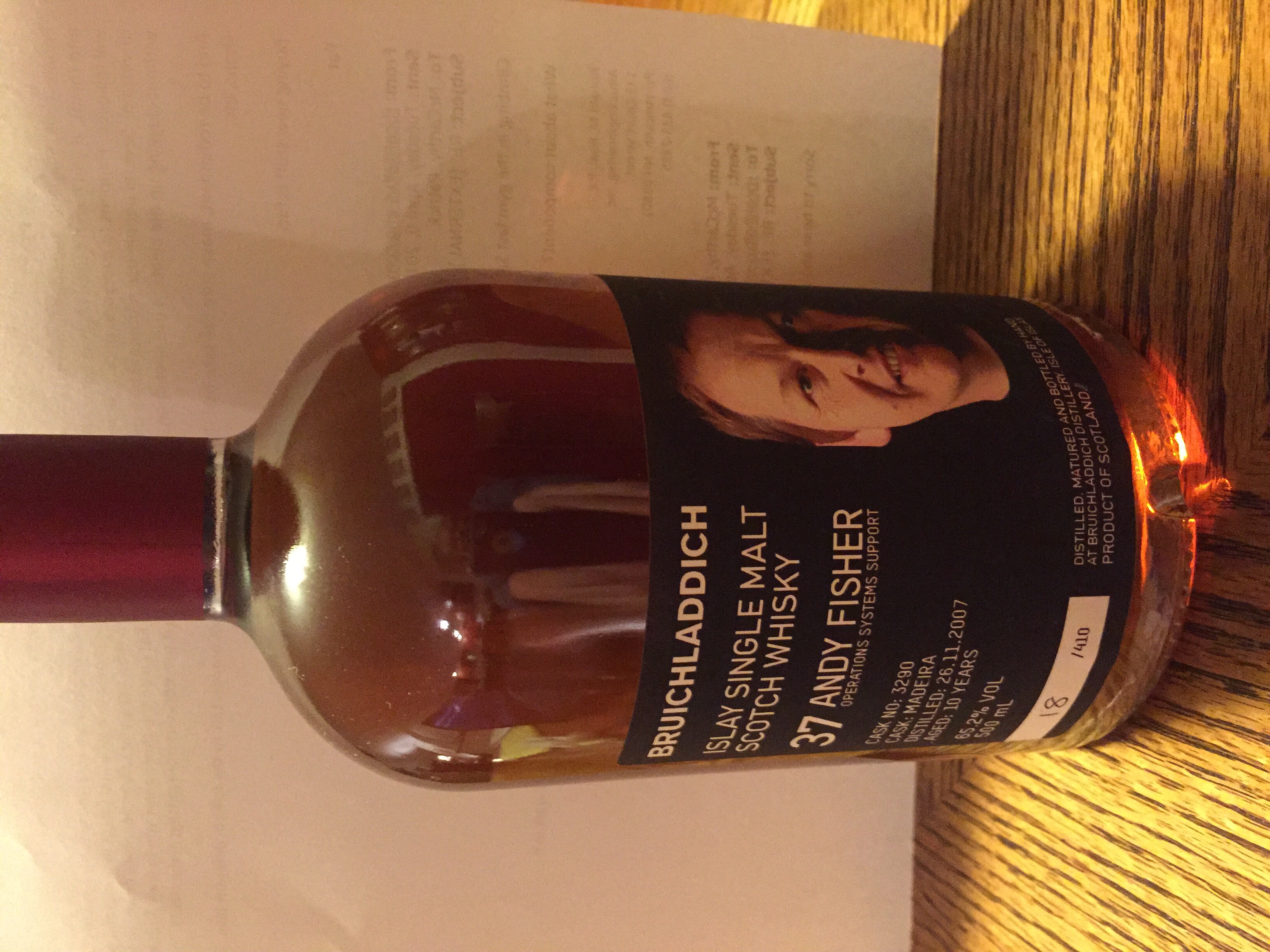 Bruichladdich 2007Andy Fisher Valinch 10 years