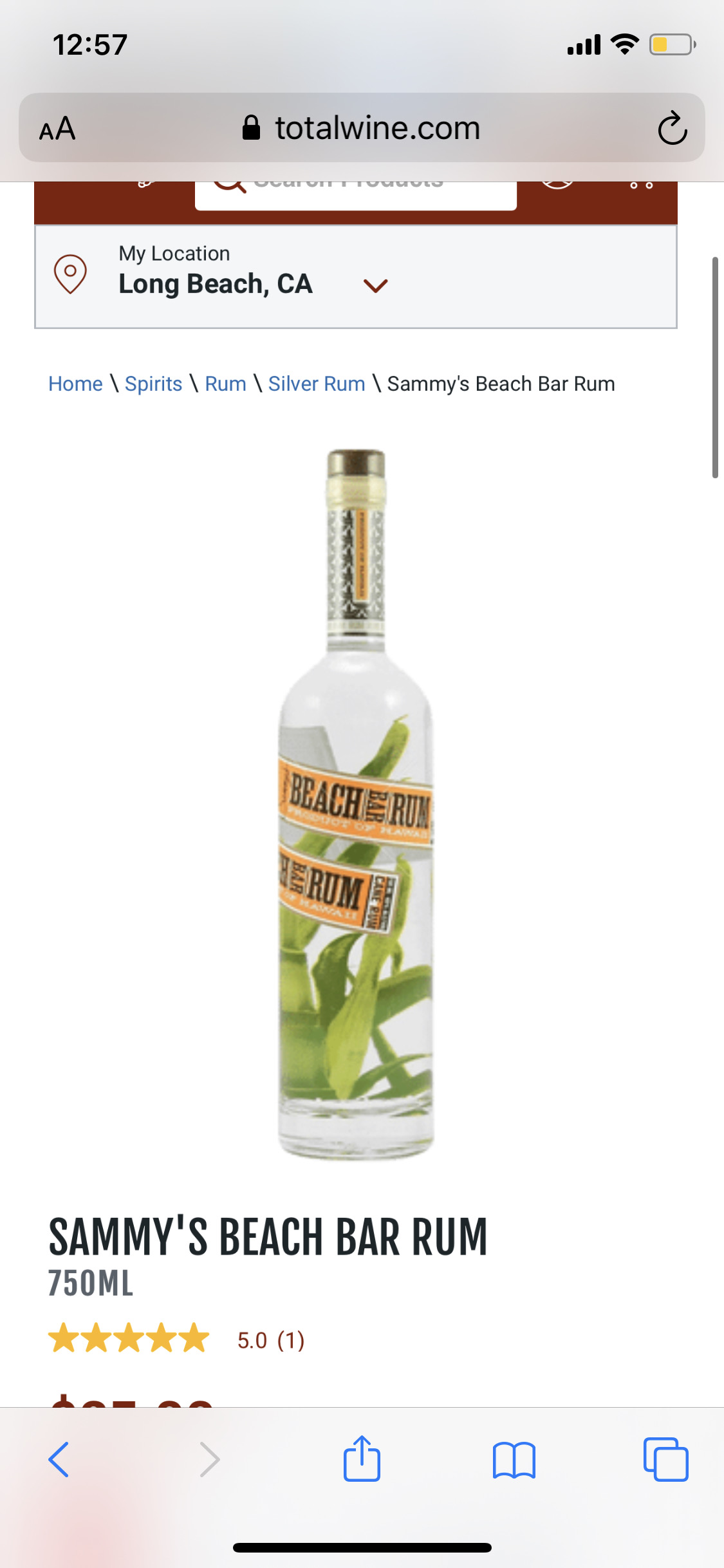 Sammy's Beach Bar Rum