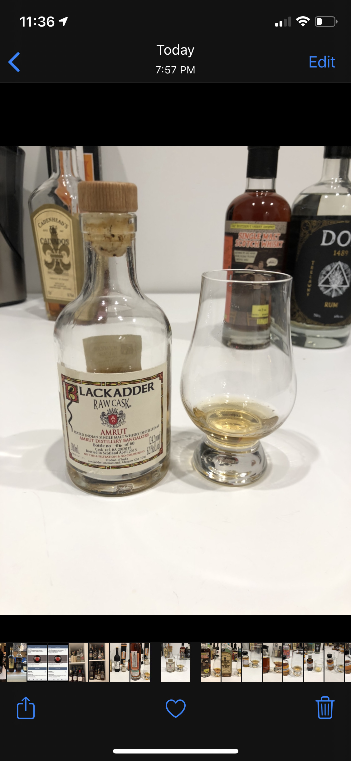 Blackadder Peated Amrut 2015 BA 20/2015