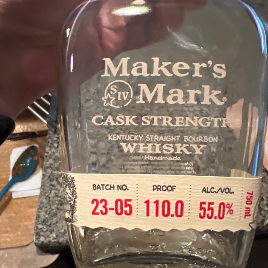 Maker's Mark Cask Strenth Batch 23-05 (110.0 proof)