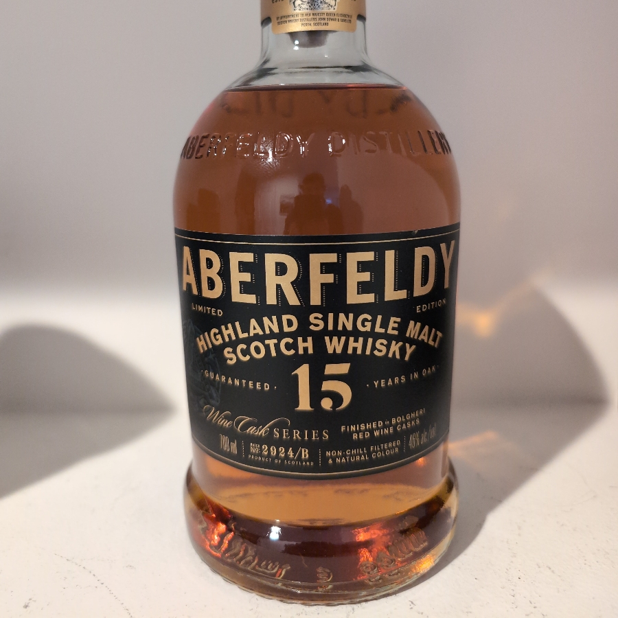 Aberfeldy 15 Year Bolgheri Wine Cask Finish Batch 2924/B