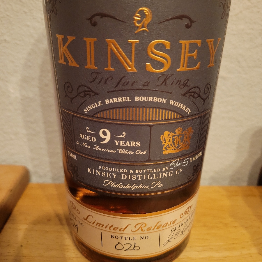 Kinsey 9 Year Single Barrel Select