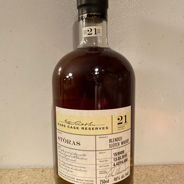 William Grant & Sons Rare Cask Reserves Stòras Edition 21 Years Old