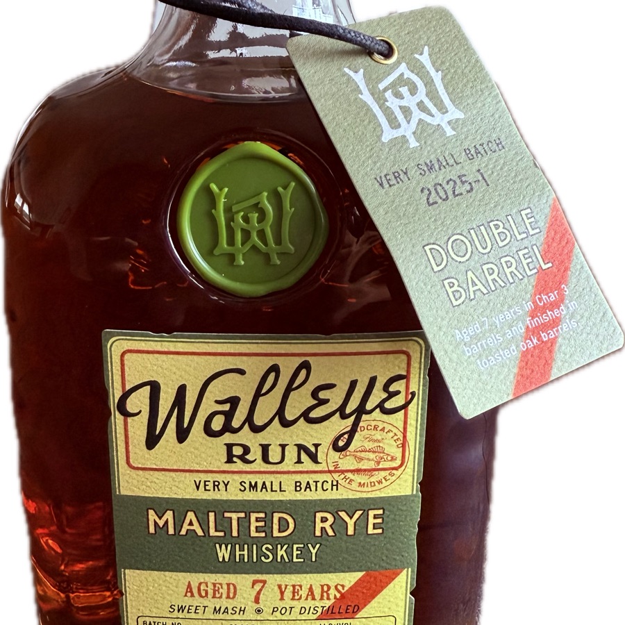 Walleye Run Very Small Batch Malted Rye Whiskey Double Barrel (2025-1)