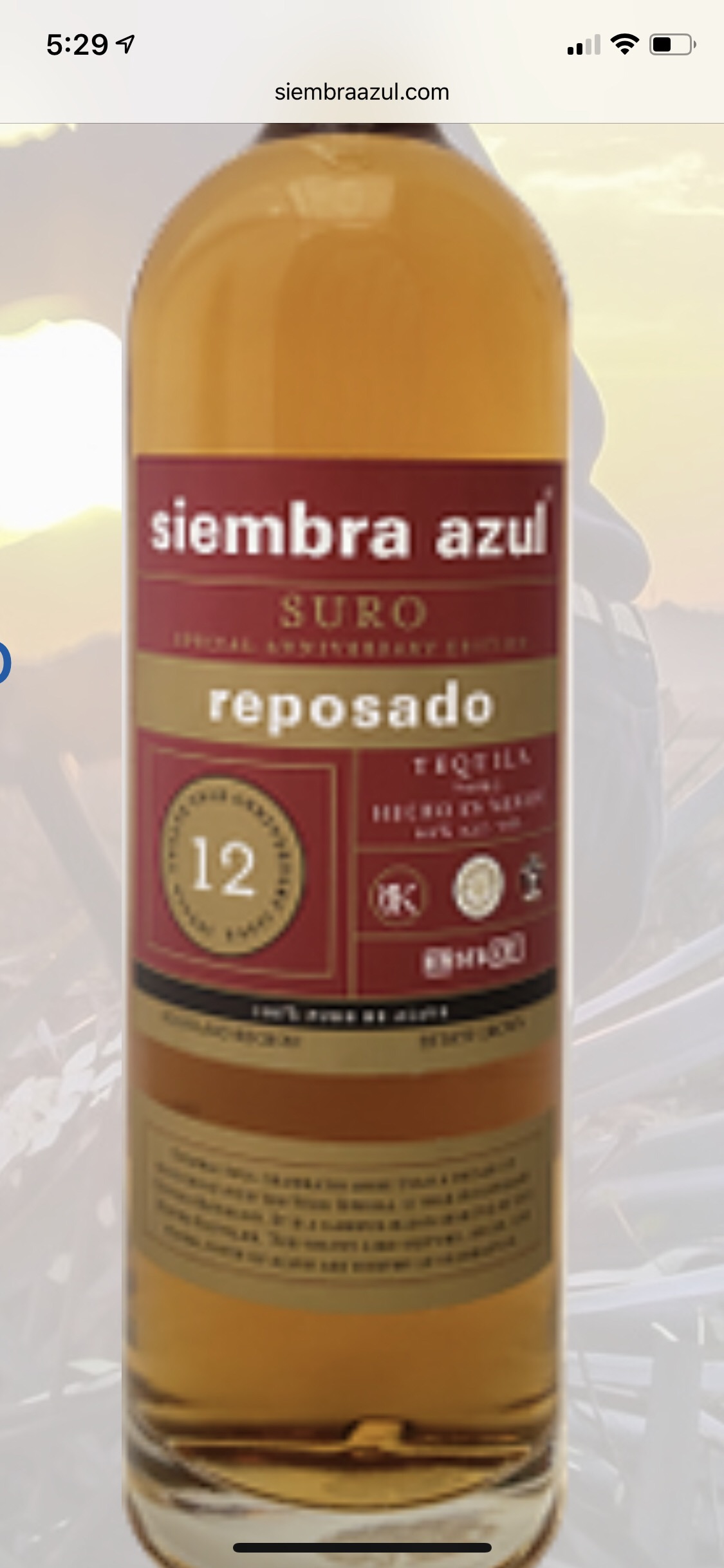 Siembra Azul 12th Anniversary Reposado