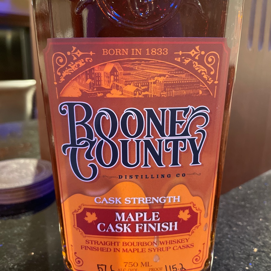 Boone County Cask Strength Bourbon Maple Cask Finish